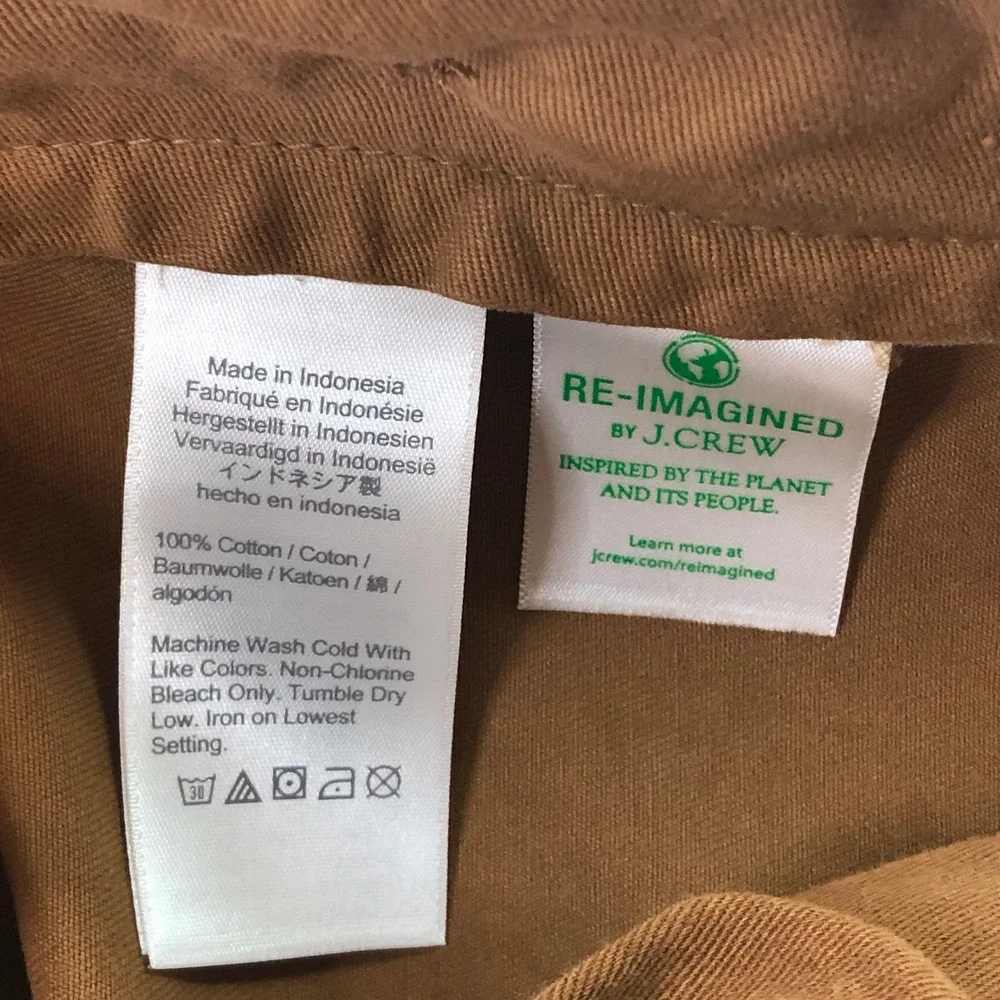 Wallace & Barnes Officer Chino Mens 32x30 Brown Selvedge Cotton Field Trousers